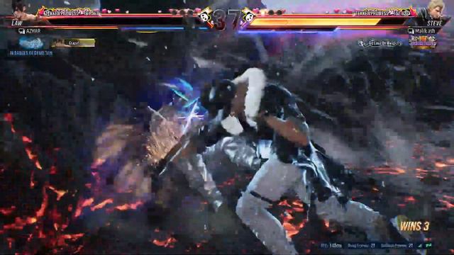 Tekken 8 Marshall 🔥 Law VS Steve Fox 🔥 Gameplay #tekken8 #fight