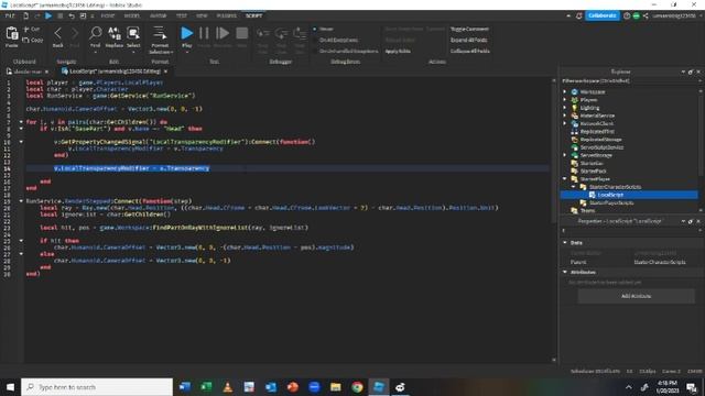 How to make a first person script like Evade in ROBLOX studio смотреть онлайн