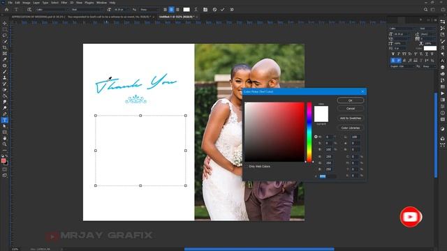 How to Design Wedding thank you card in Photoshop 2021 смотреть онлайн