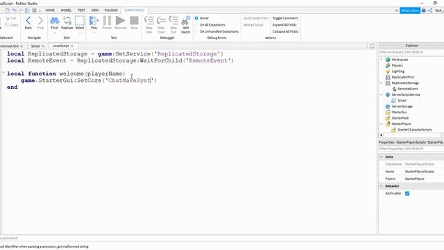 Roblox Studio Tutorial: Player Joined Message in Chat смотреть онлайн