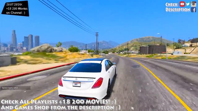 Mercedes Benz S63 W222 LWB - GTA V MOD | 2.7K / 1440p ! _REVIEW