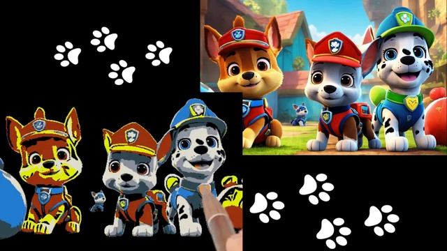 Paw Patrol Mighty Pups идеальные игрушки для спасения животных! Как рисовать искусство для детей смотреть онлайн