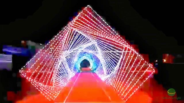 LED Pixel String to Create a Colorful LED Tunnel смотреть онлайн
