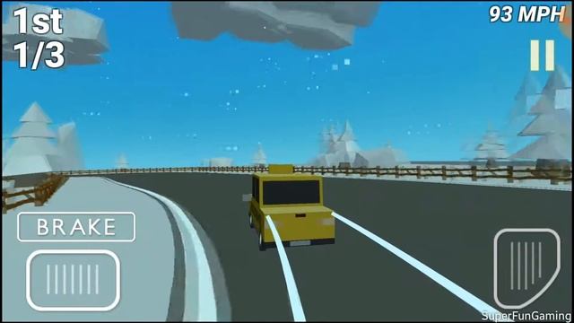 Poly Drift - Cartoon Pixel Drift Simulator Android Mobile Game 2018 смотреть онлайн