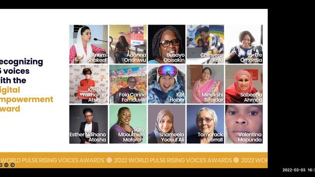 2022 World Pulse Voices Rising Awards смотреть онлайн