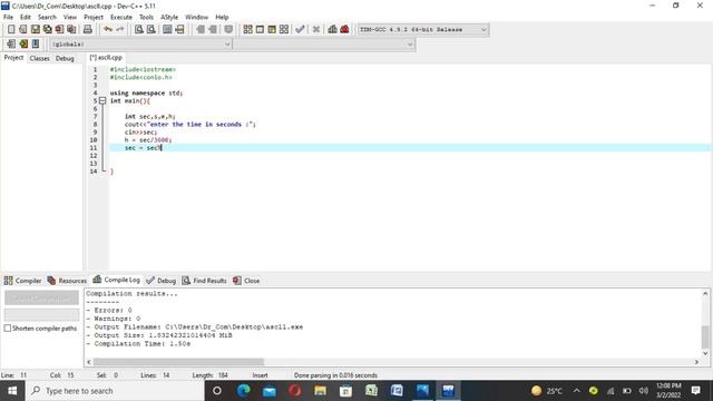 Converts time into hh mm ss format using c++ | pro coder in c++ смотреть онлайн