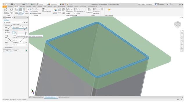 Autodesk Inventor 2020 New Feature - Frame Generator End Caps смотреть онлайн