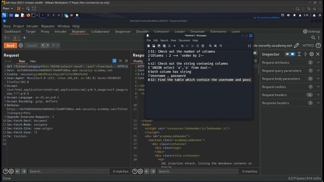 Lab : SQL injection attack, listing the database contents on Oracle смотреть онлайн