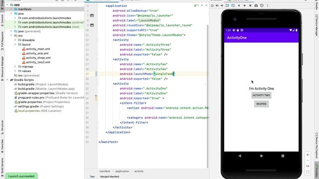 Android Activity Launch Modes explained | singleInstance | singleTop | singleTask смотреть онлайн