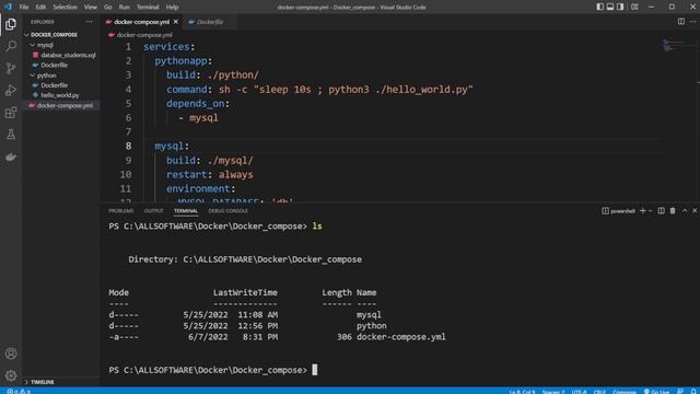 How to connect python and MySQL using Docker Compose смотреть онлайн