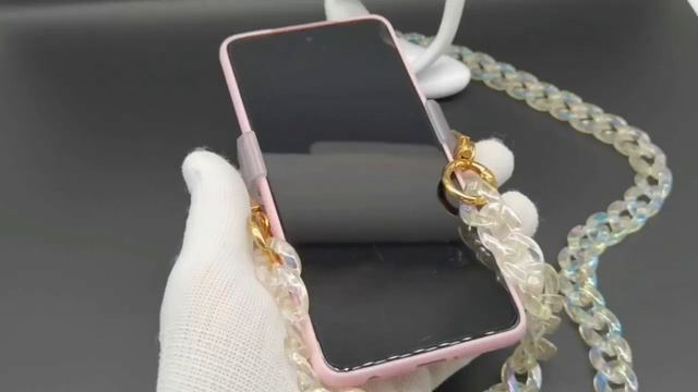 Акриловая цепочка для телефона для ношения телефона на плече, на шее 120 см смотреть онлайн