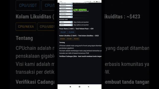 Phone Miner CPU Chain Withdraw Indodax смотреть онлайн