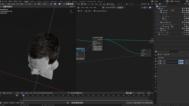 Giving Blender 3.5 geometry nodes hair a play смотреть онлайн