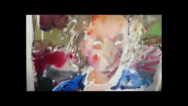 Watercolor Painting a Young Girl's Portrait смотреть онлайн