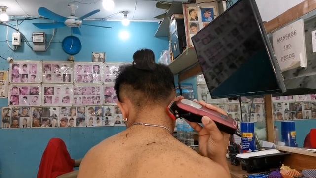 SELF CUT- (FADE WITH V-CUT)-*Pinoy Style