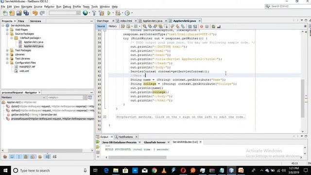 Servlet Attributes With Servlet Context смотреть онлайн