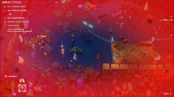 How to find evidence & Setting up partying cop (Episode 5 The amusement park) 'Party Hard 2'