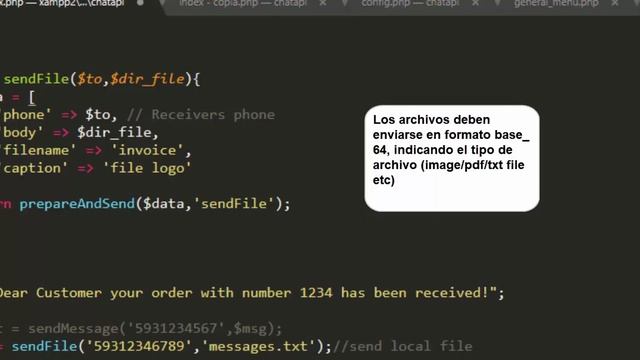 ChatApi y php sendFile sendLocation смотреть онлайн