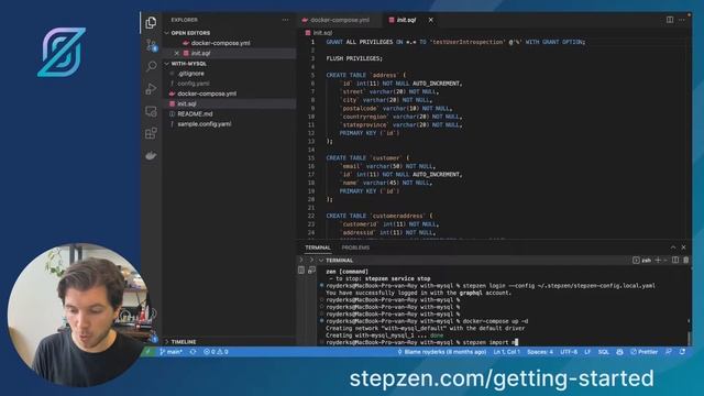 Use DOCKER to build and run a local StepZen GraphQL API for MySQL смотреть онлайн