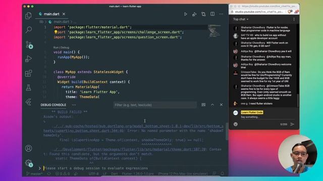 Flutter with M1 Mac Livestream | Learn Flutter App | Coding #13 смотреть онлайн