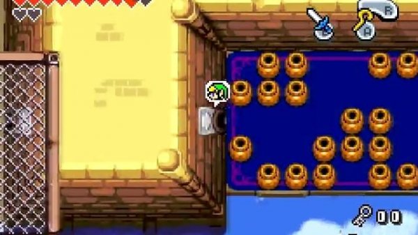 Прохождение Zelda Minish Cap #17 (Дворец ветров 1/2)