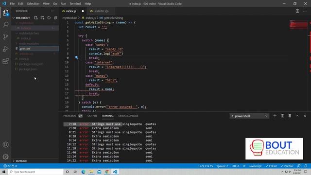 Install and Configure ESLint in VSCode смотреть онлайн