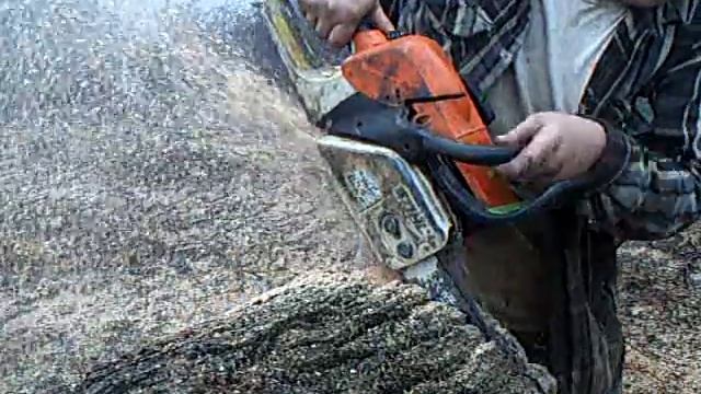 Stihl ms270 cutting oak смотреть онлайн