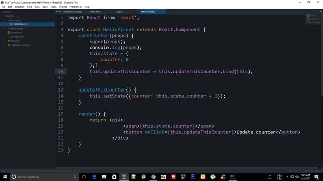 React JS Tutorial 9: Events смотреть онлайн