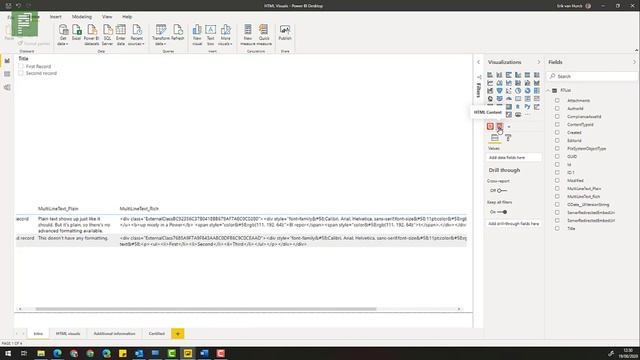 Exploring the HTML Content visual in Power BI смотреть онлайн