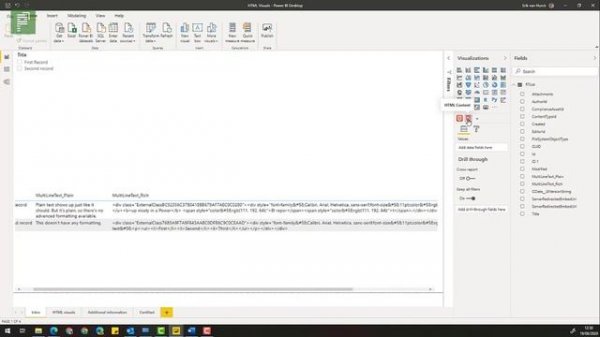 Exploring the HTML Content visual in Power BI
