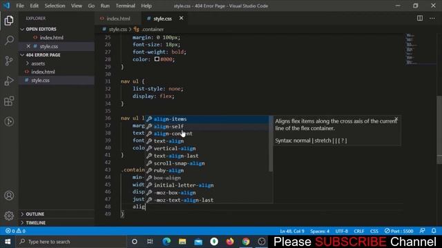 Create a 404 Error Page Using HTML & CSS смотреть онлайн