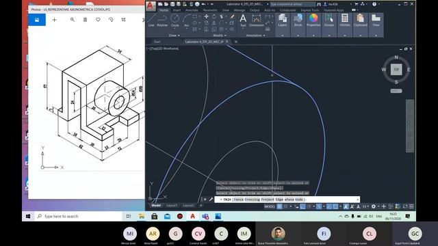 Aplicatie Infografica Izometrie AUTOCAD 2020 смотреть онлайн
