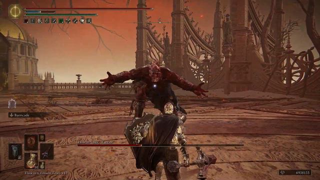 Elden Ring | Godfrey/Hoarah Loux Boss Fight with Barricade Shield смотреть онлайн