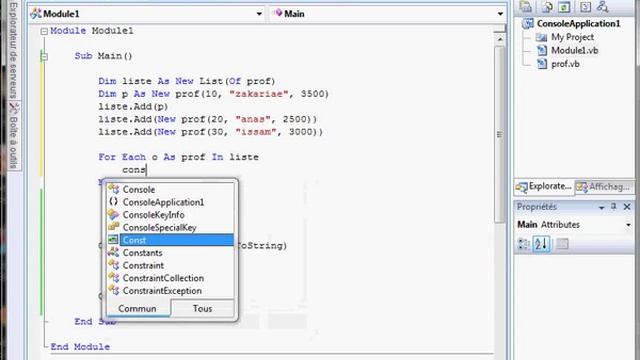 Arraylist et list(of ) POO en VB.Net - www.coursofppt.com смотреть онлайн