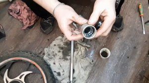 Мопед Альфа ремонт вилки