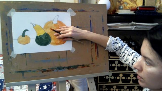 Рисуем тыквы с детьми (3-4 лет) смотреть онлайн