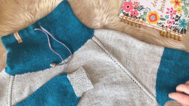 Готовая работа. Свитер-худи из Drops Flora Mix (Дропс Флора Микс). Большой размер. смотреть онлайн