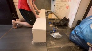 Подвесная тумба под телевизор своими руками