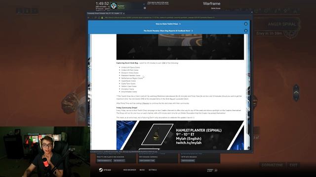 Free Warframe Duviri Capturing Grab Bag! Weekly Twitch Drops! смотреть онлайн