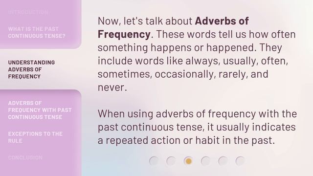 Mastering Adverbs of Frequency with Past Continuous Tense смотреть онлайн