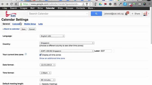 Import Class Schedule Into Google Calendar