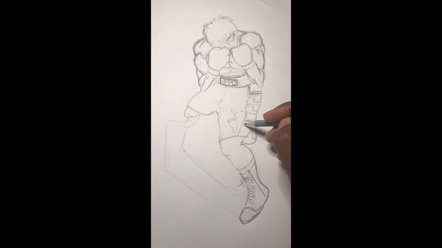 ANIME ART IPPO Drawing смотреть онлайн