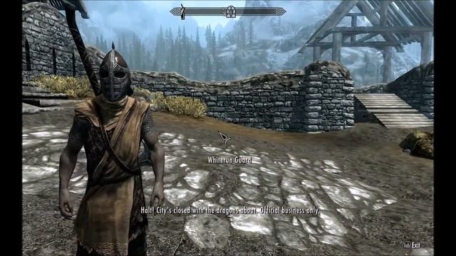 TESV:Skyrim Quicksilver Running from Fort Kastav to Whiterun смотреть онлайн