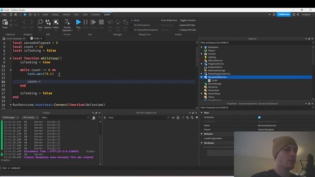 how to script your first game loop in roblox studio смотреть онлайн
