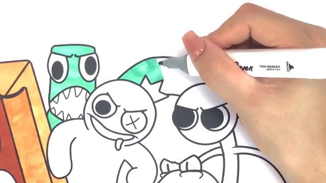 Rainbow Friends Chapter 2 New Coloring Pages / Coloring ALL MONSTER Rainbow Friends / NCS Music смотреть онлайн