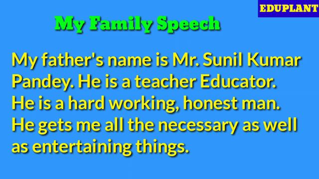 Speech and essay on my family смотреть онлайн