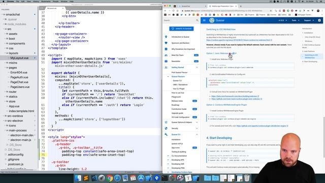 Quasar Framework: Vue.js Chat App (15/15) - with Vuex & Firebase (for Web, Mobile & Desktop) смотреть онлайн