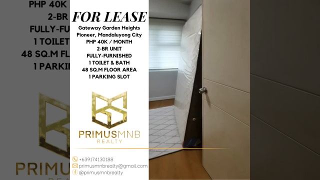 2-BR Condo For Rent in Pioneer, Mandaluyong City смотреть онлайн
