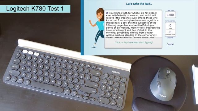 Logitech Keyboard K780 vs K260 - Fun Typing Speed Tests with typing sound смотреть онлайн