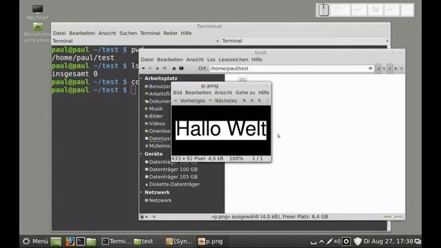 ImageMagick - Bilder mit Text erstellen смотреть онлайн